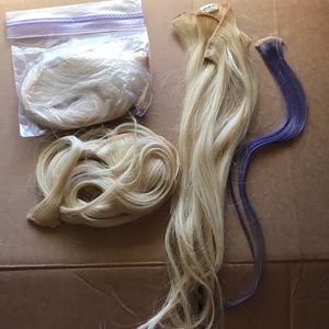 Real hair extensions one in indigo